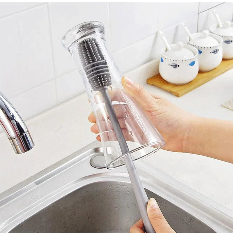 Long Handle Cup Glass Cleaning Brush