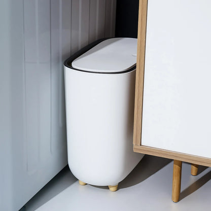 Narrow Bathroom Trash Can