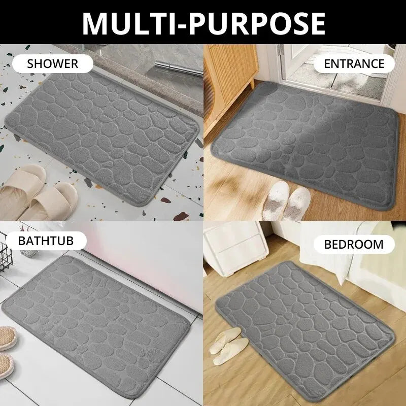 Embossed Microfiber Pebble Floor Mat