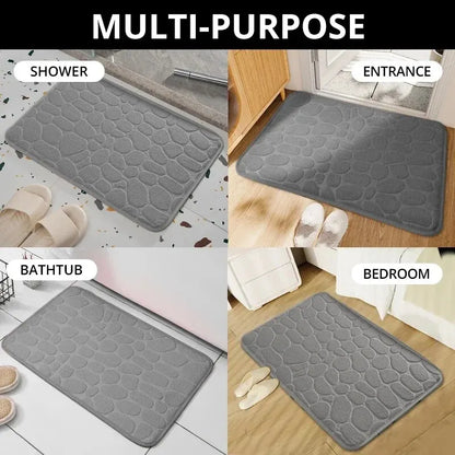 Embossed Microfiber Pebble Floor Mat