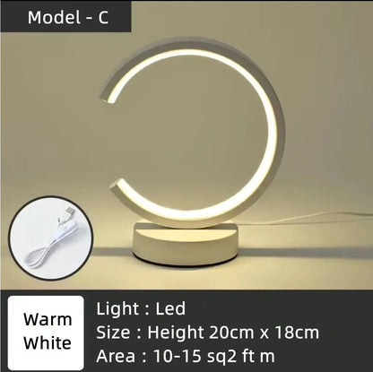LED Circular Ring Table Lamp