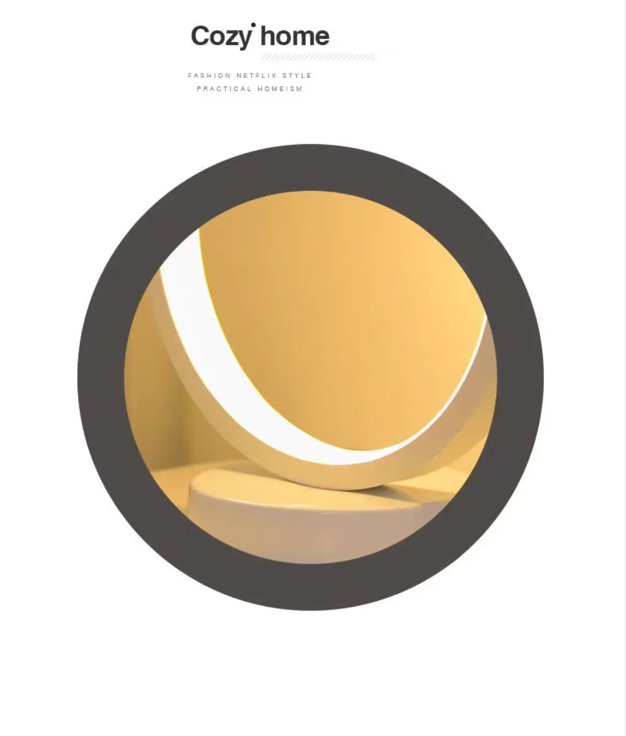 LED Circular Ring Table Lamp