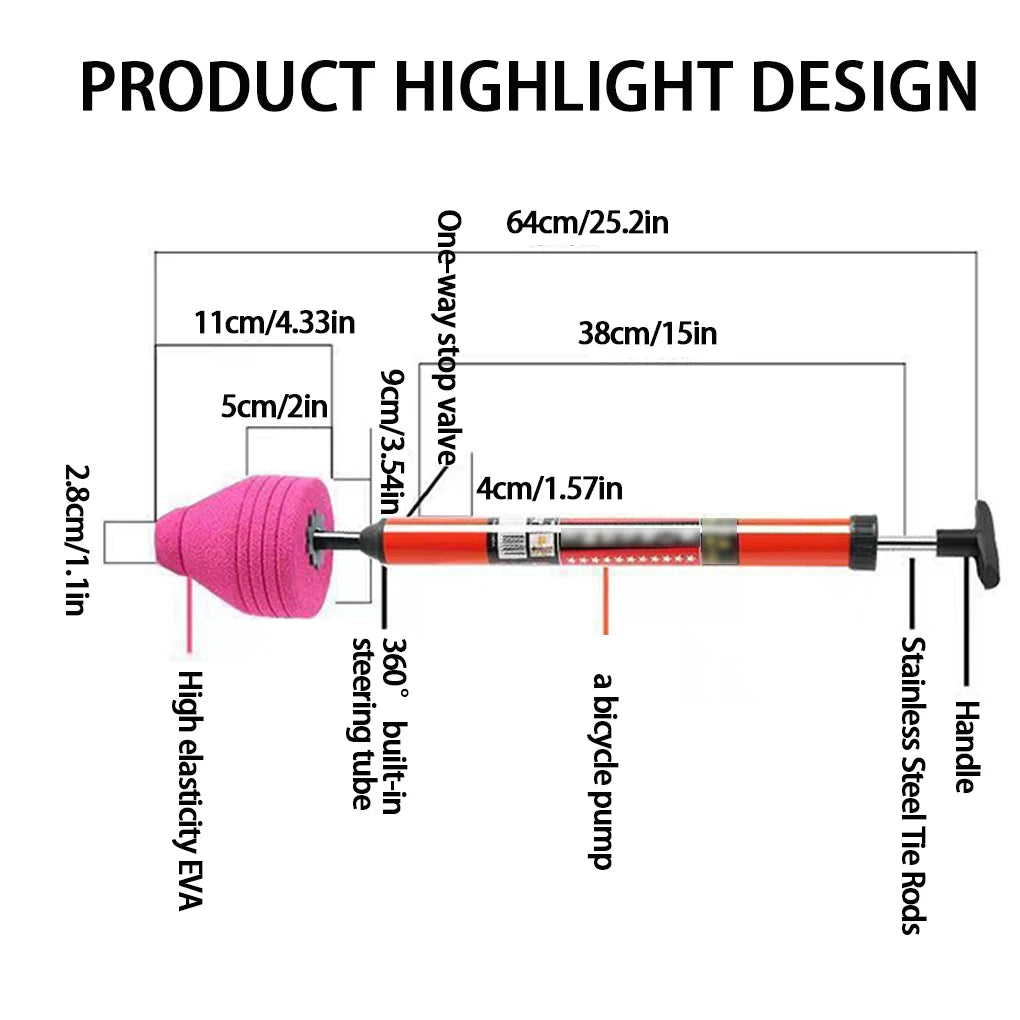 Silicone Drain Clog Remover Tool