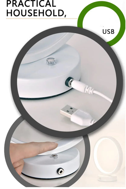 LED Circular Ring Table Lamp