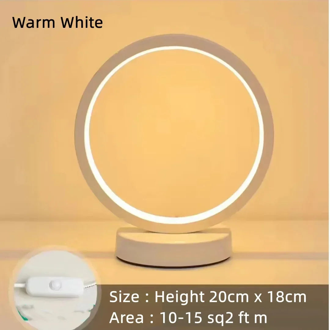 LED Circular Ring Table Lamp