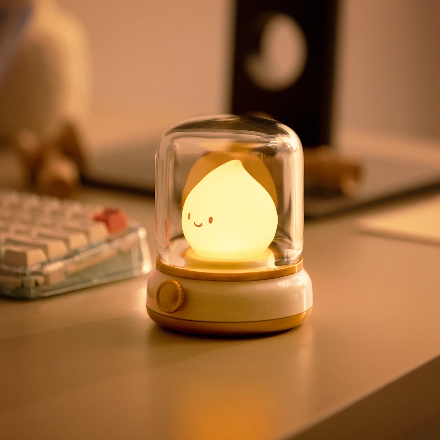 LED Flameless Candle White Noise Night Light