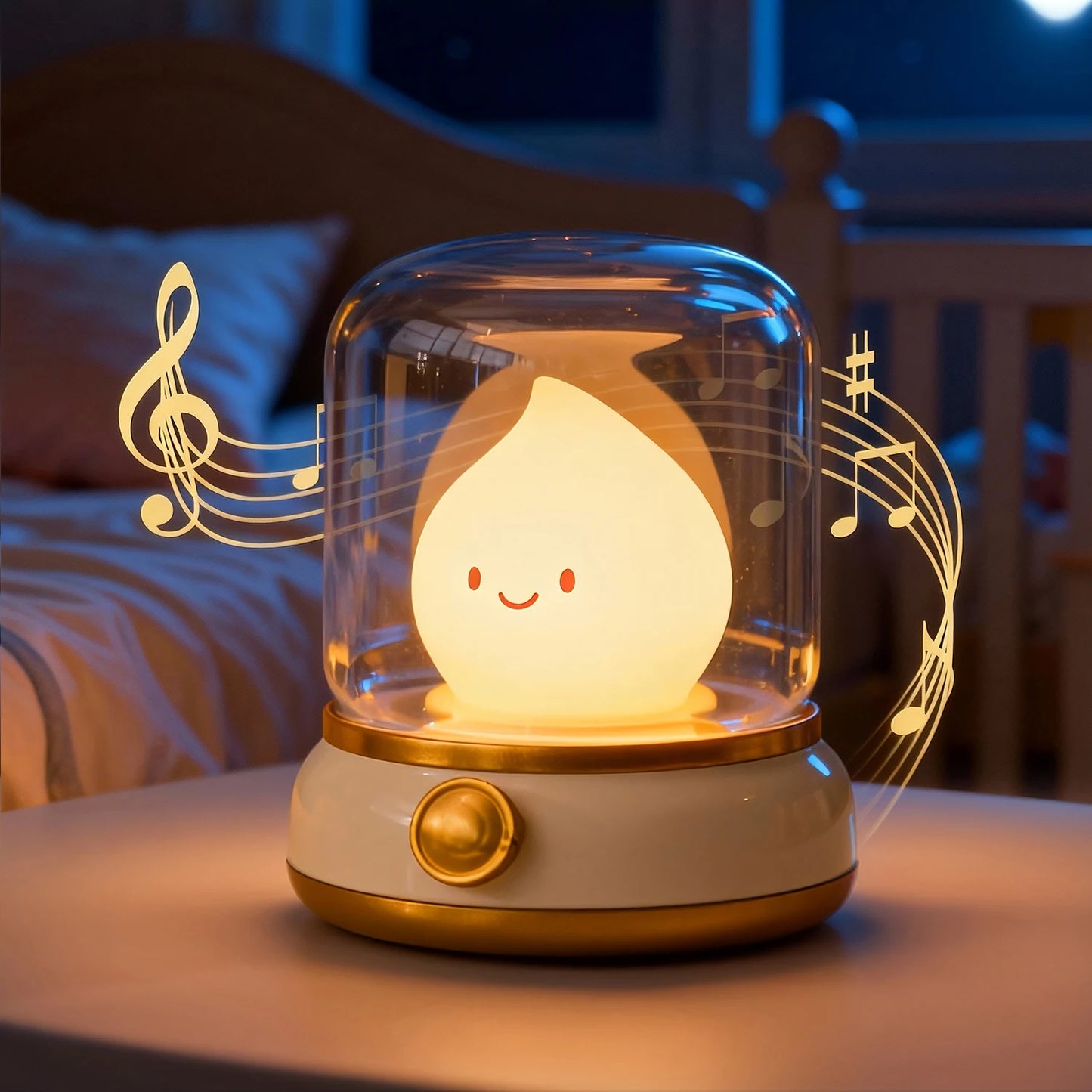LED Flameless Candle White Noise Night Light