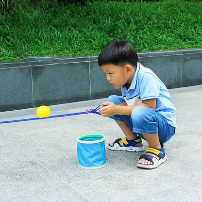 Teamwork Game Pull Rope Track Catch the Ball Team Building Game Parent-child Interaction Multiplayer Collaboration Outdoor Sport