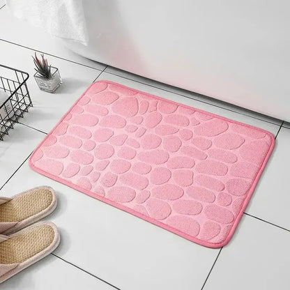 Embossed Microfiber Pebble Floor Mat