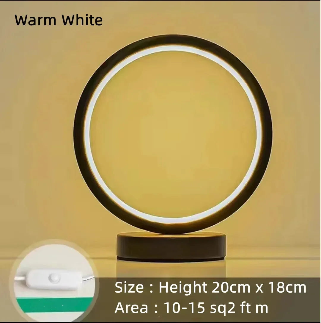 LED Circular Ring Table Lamp