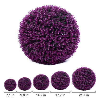 Artificial Plant Topiary Ball Faux Boxwood Decorative Balls for Backyard Balcony Garden Wedding Home Decor Fake Flower Balls