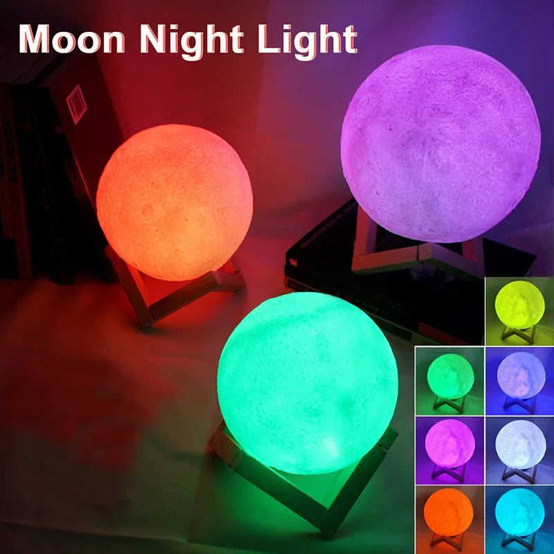 LED Moon Galaxy Book Light Night