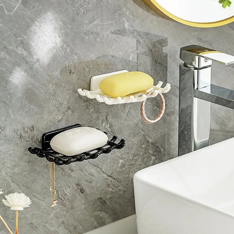 Wall Mounted Soap Dish Drainage Shelf