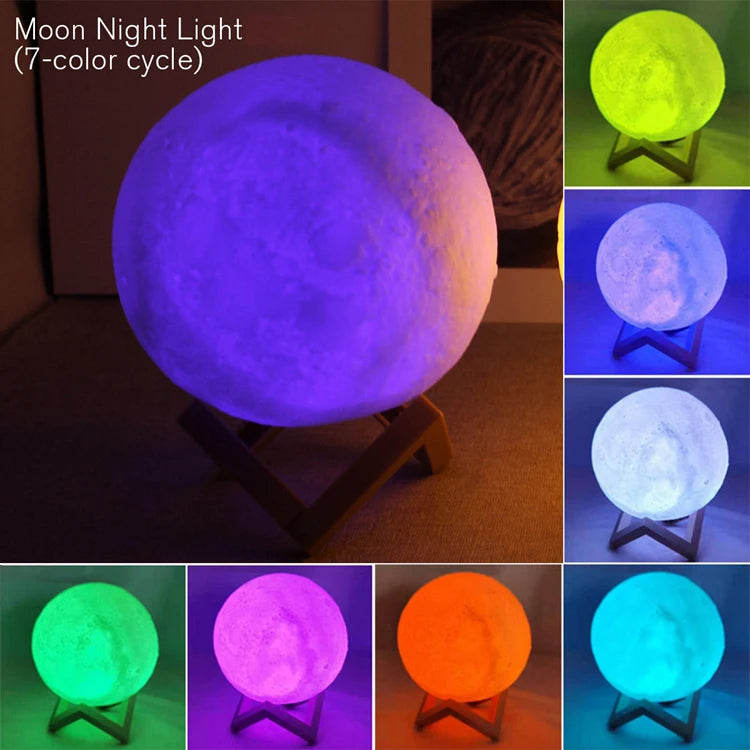 LED Moon Galaxy Book Light Night