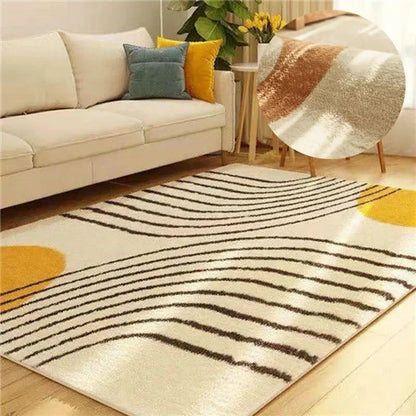 Home Imitation Cashmere Rugs for Bedroom Thickened Large Area Carpets for Living Room Simple Bedside Carpet Soft Cloakroom Rug