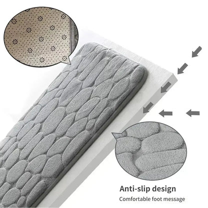 Embossed Microfiber Pebble Floor Mat