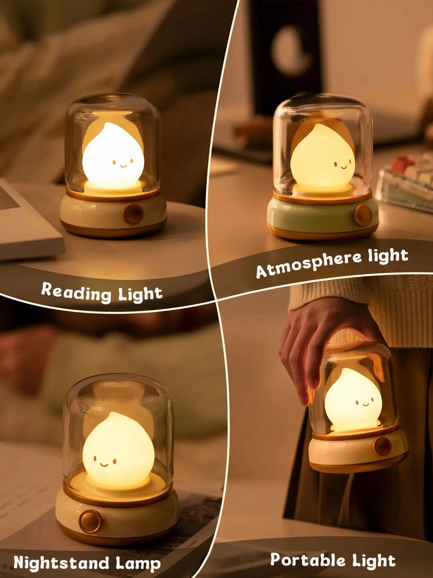 LED Flameless Candle White Noise Night Light