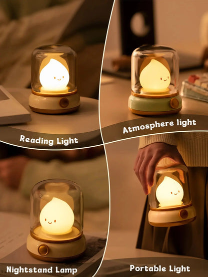 LED Flameless Candle White Noise Night Light