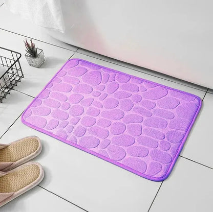 Embossed Microfiber Pebble Floor Mat