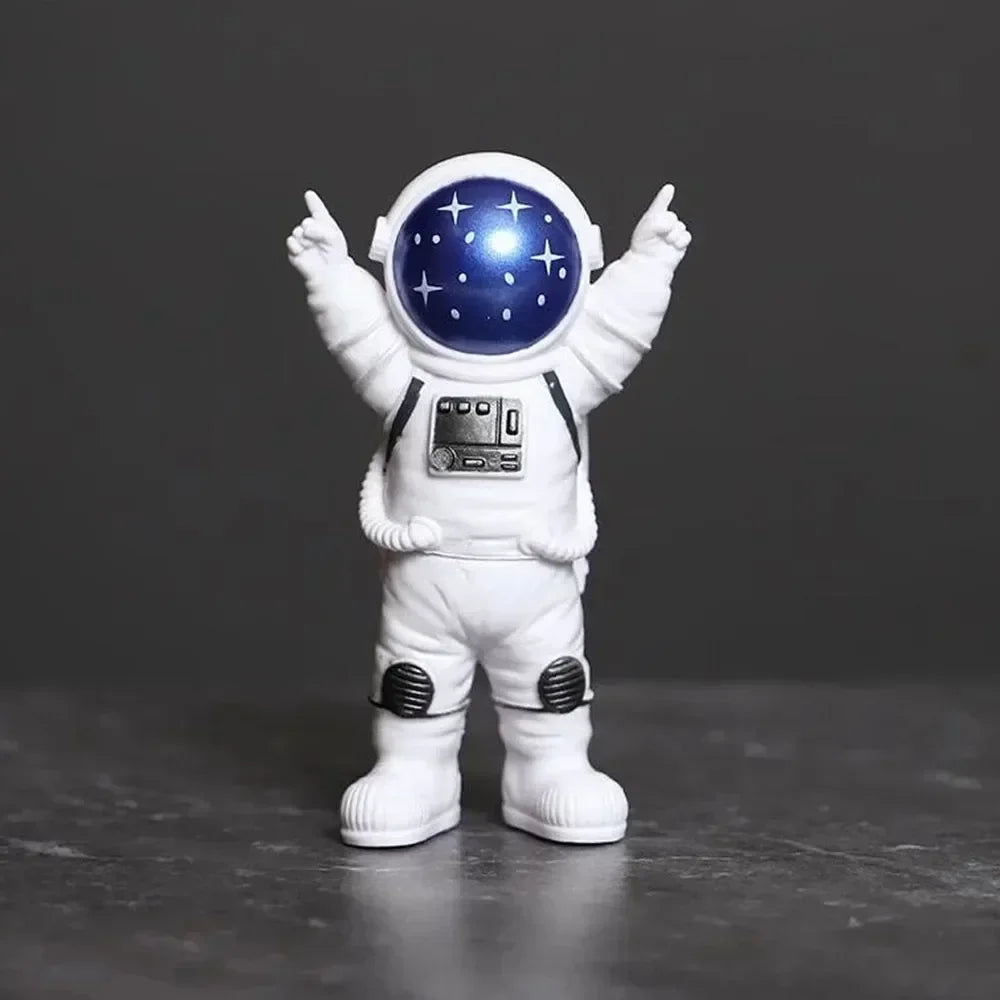 4 pcs Astronaut Figure Statue Figurine Spaceman Sculpture Home Decoration Desktop Astronaut Miniatures Kids Gift Model Toy