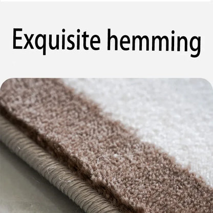 Home Imitation Cashmere Rugs for Bedroom Thickened Large Area Carpets for Living Room Simple Bedside Carpet Soft Cloakroom Rug