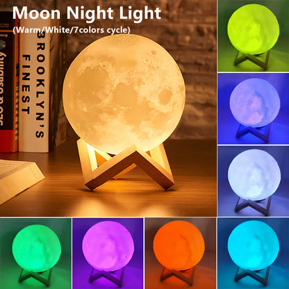 LED Moon Galaxy Book Light Night