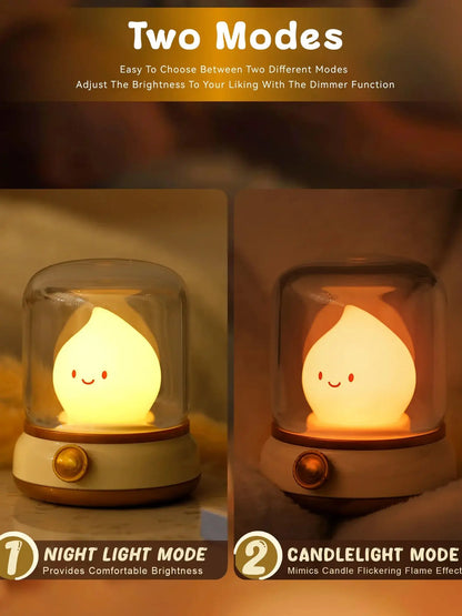 LED Flameless Candle White Noise Night Light