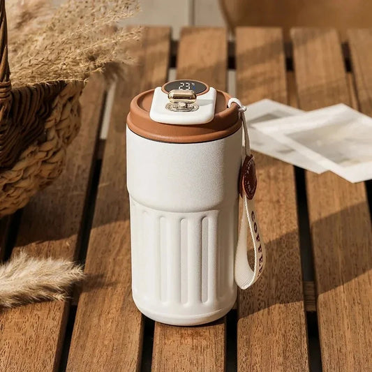 Stainless Steel Smart Temperature Display Insulated Coffee Travel Cup